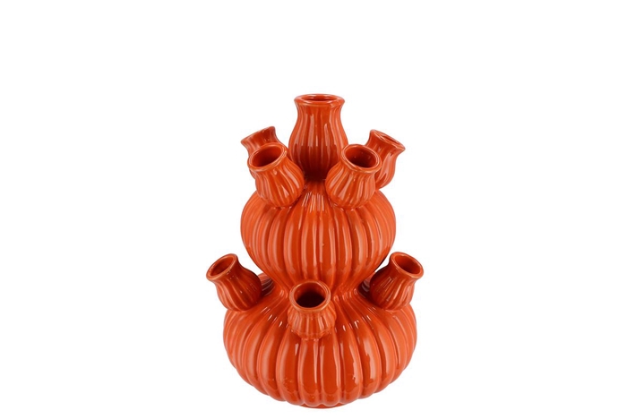 <h4>Amsterdam Orange Tulip Vase Bubbles 20x30cm Nm</h4>