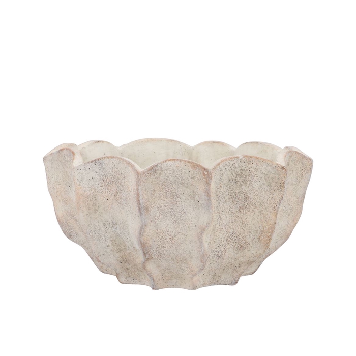 <h4>Alaska Wavy Sand Bowl 25x25x13cm</h4>