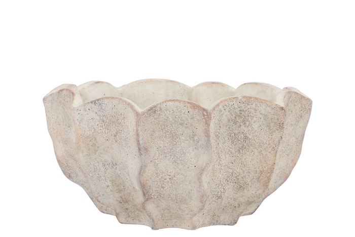 <h4>Alaska Wavy Sand Bowl 25x25x13cm</h4>