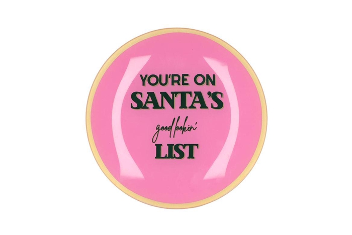 Plate Round Your On Santas 18x18x2cm
