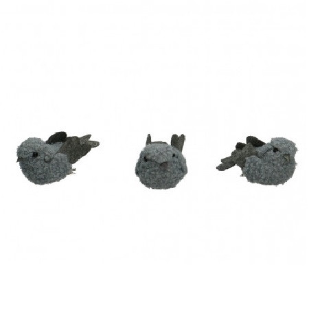 Autumn Deco bird 8.5*5*4cm