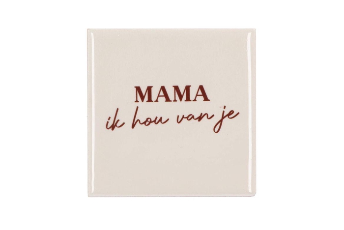 <h4>Tile Mama Ik Hou Van Je Natural 10x10x1cm</h4>