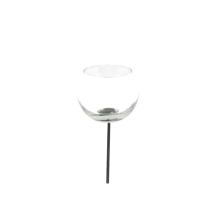 <h4>Theelichth. Glas bol/steker d05/7*12cm</h4>