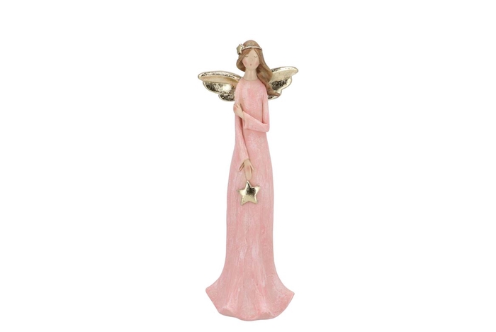 <h4>Belly Jolly Pink Xmas Angel 9x7x25cm</h4>
