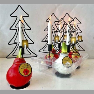 Bloembol Hipp + Metal Candle Tree
