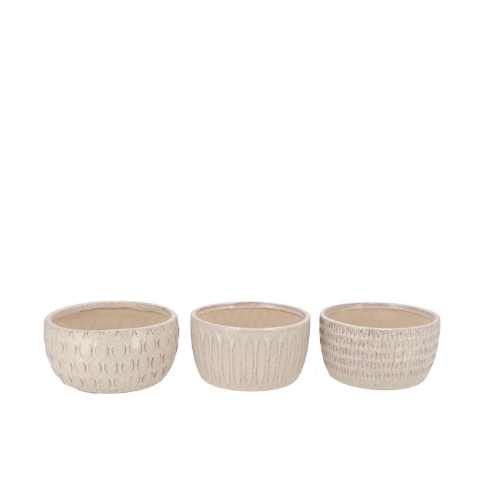 <h4>Paris Offwhite Pot Ass 21x21x11cm</h4>