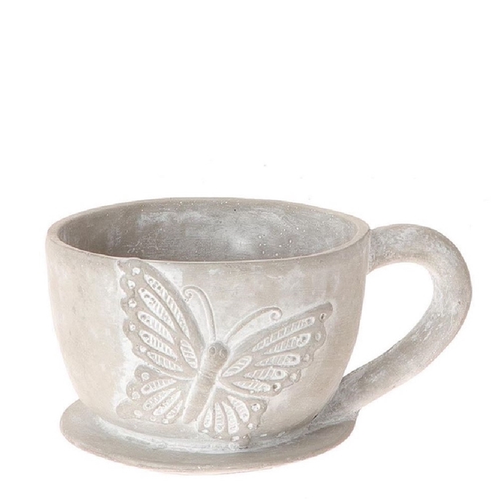 <h4>Ceramics Butterf.cup+saucer 29.5*22*15cm</h4>