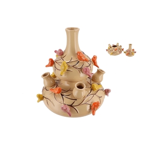 Bird Vase Sand Bubbles 33x37cm Nm