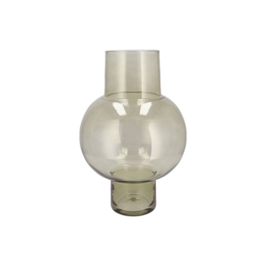 Mira Olive Green Glass Bulb High Vase 25x25x41cm