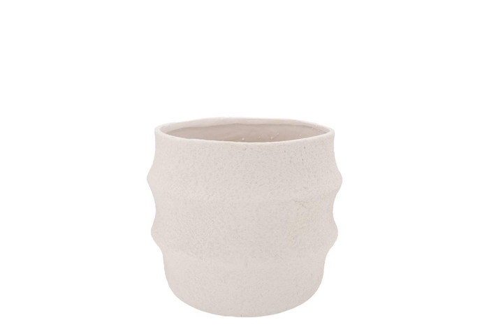 Cascais White Pot 13x13x12cm