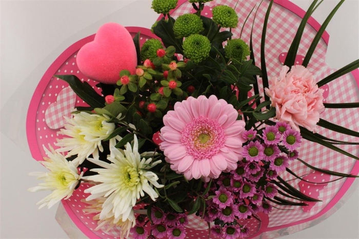 <h4>Boeket 9-10 Tak Roze (mother's Day)</h4>