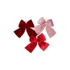 Loulou Pink Velvet Hanger Bow Ass 35cm