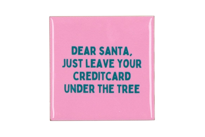 <h4>Tile Leave Your Creditcard 10x10x1cm Nm</h4>