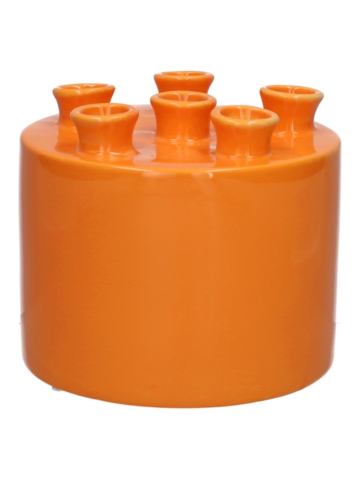 <h4>DF03-666844400 - Vase Tulia d3.5/17xh14.3 orange</h4>