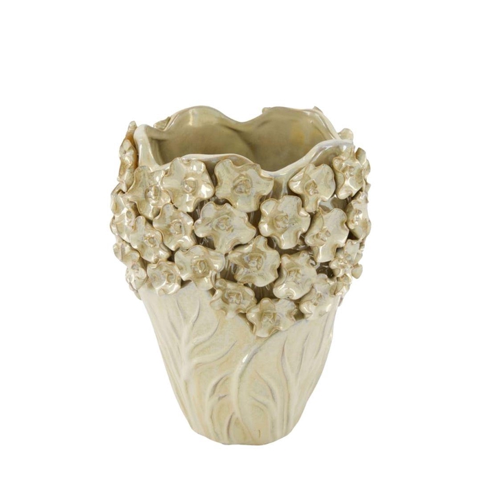 <h4>Keramiek Exclusief Vaas Flowers d20*25cm</h4>