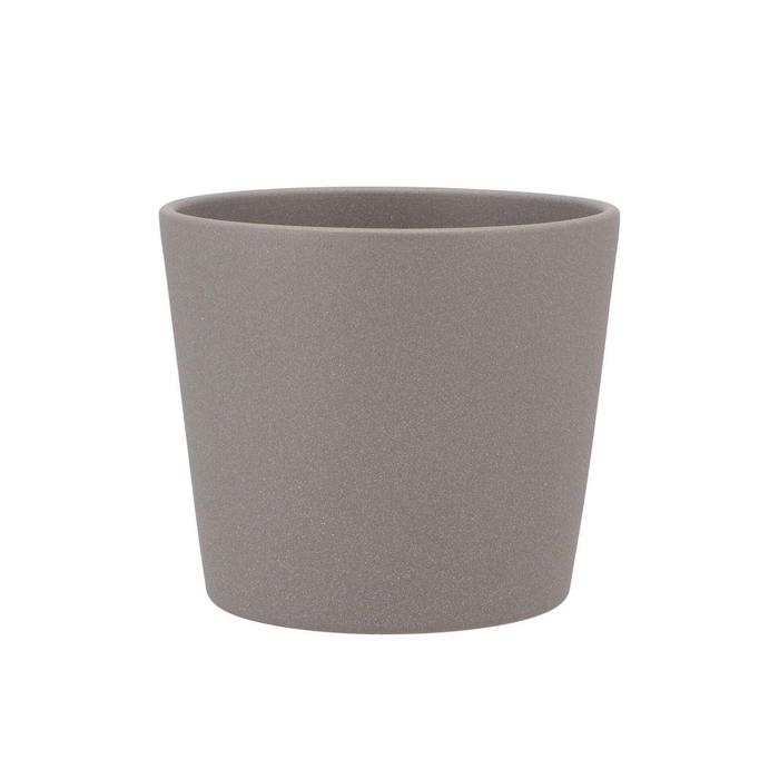 <h4>Ceramic Grey Structure Pot 15x13,5cm</h4>