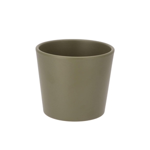 Ceramic Capers Green Pot 13cm
