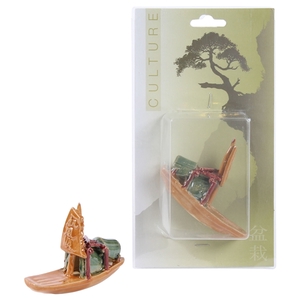 Bonsai accesoires Ceramic Figure Boat