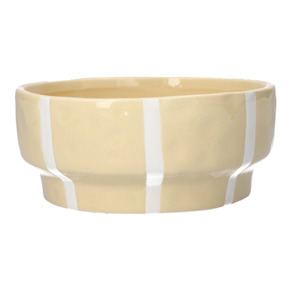 <h4>Planter Ariona d18xh8 cream+white stripes</h4>