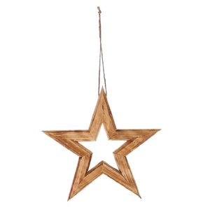 Christmas natural Hanging star 44.5cm