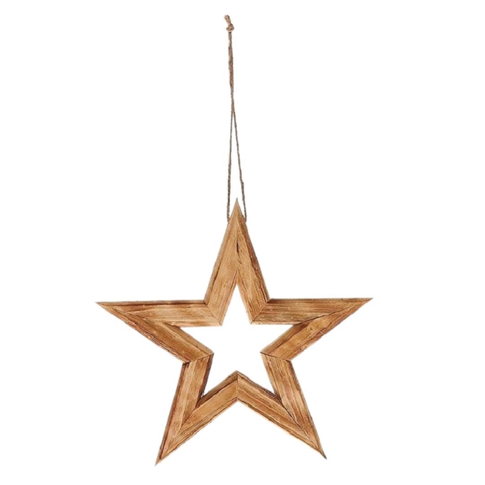 <h4>Christmas natural Hanging star 44.5cm</h4>