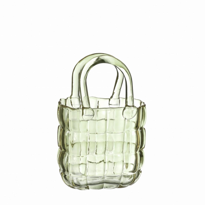 <h4>Glass Handbag vase Marais 14*9.5*22cm</h4>