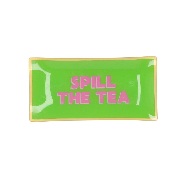 <h4>Plate Rectangle Spill The Tea 20x10x2cm</h4>