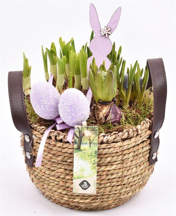 <h4>Touwmand met leer handv.18-20cm</h4>