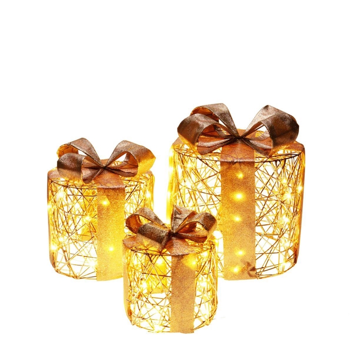 <h4>LED cadeau S/3 25*25*30cm</h4>