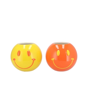 Smiley Dutch Orange Mix Vase Ass 15x15x12cm Nm