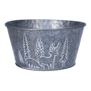 DF11-665560200 - Planter Rudolf d18xh9 grey / white wash