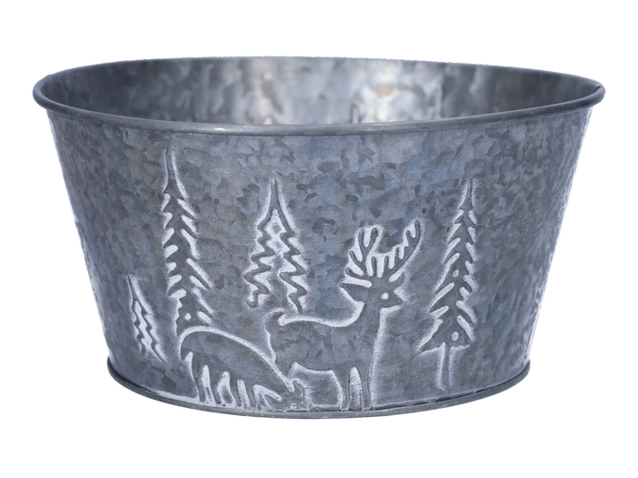 DF11-665560200 - Planter Rudolf d18xh9 grey / white wash