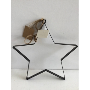 HANGING STAR METAL BAND D25 BLACK