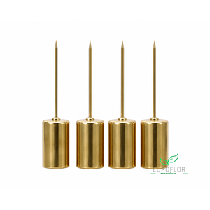 CANDLE HOLDER METALGOLD D2,3CM X H9,2CM 4PCS