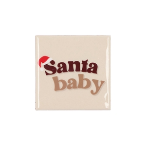Tile Santa Baby 10x10x1cm Nm