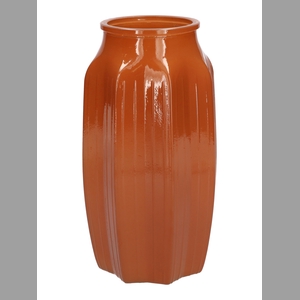 DF02-664325300 - Vase Suko d8.5/12xh22 brown/terra milky