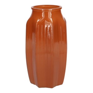 DF02-664325300 - Vase Suko d8.5/12xh22 brown/terra milky