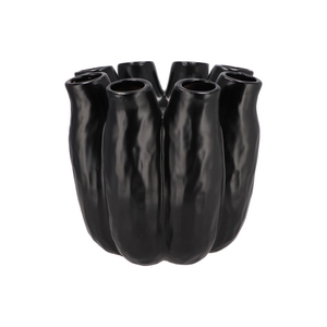 Luna Black Tube Vase 28x28cm