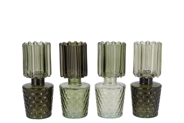 <h4>Bicolore Summer Green Mix Vase Ass 8x17cm</h4>