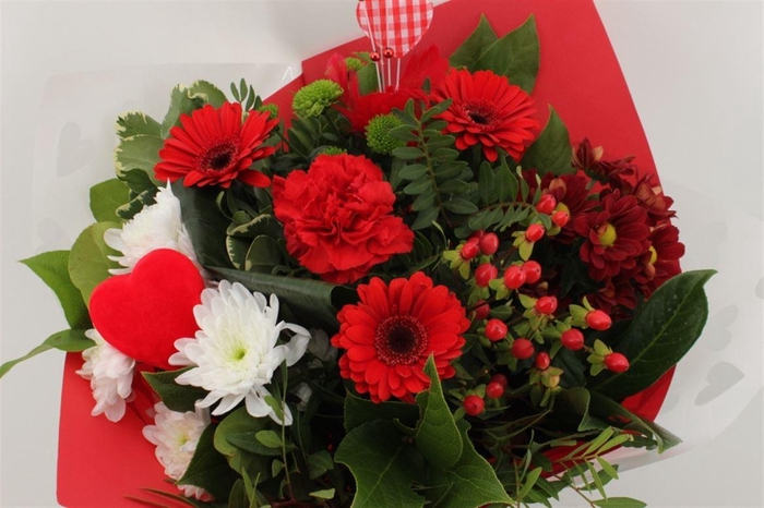 <h4>Boeket Germini Rood Valentijn</h4>