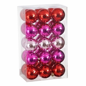Christmas bauble Ball plastic  80mm x30