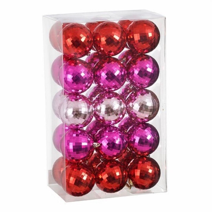 <h4>Christmas bauble Ball plastic  80mm x30</h4>