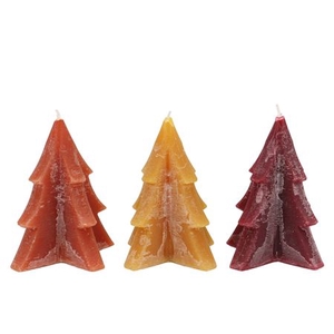 Frosty Autumn Spices Mix Pine Tree Candle 12x15cm