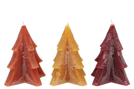 <h4>Frosty Autumn Spices Mix Pine Tree Candle 12x15cm</h4>