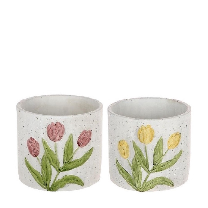 <h4>Ceramics Tulip pot d12.5*11.5cm</h4>