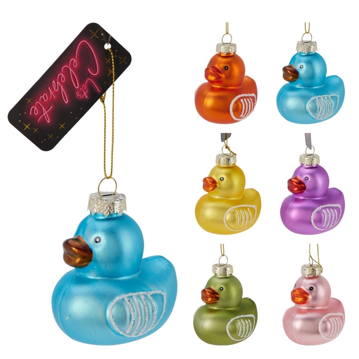 <h4>Kerstbal Hanger badeend 8cm</h4>
