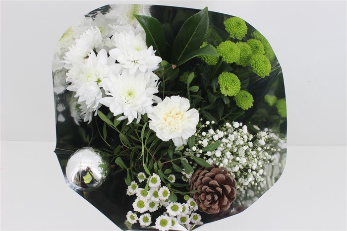 <h4>Boeket 9-10 Tak Kerst Wit</h4>