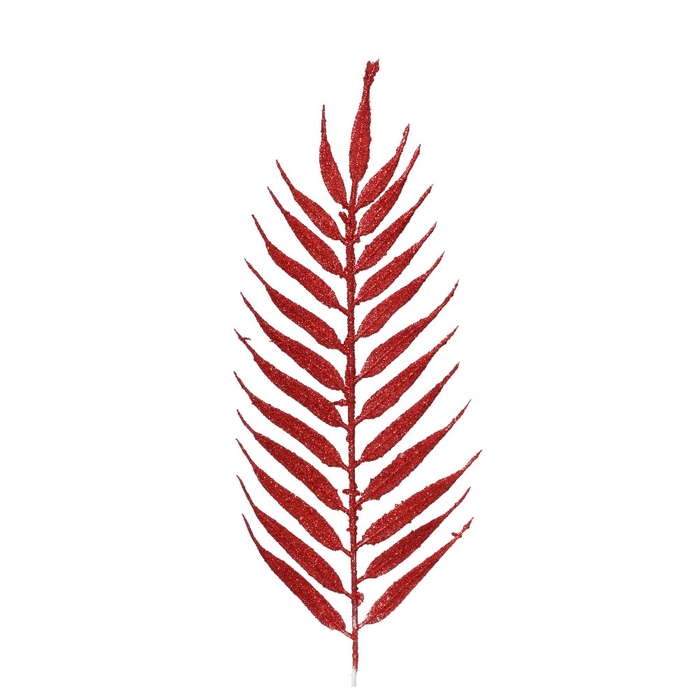 Christmas Deco leaf glitter 42cm x4