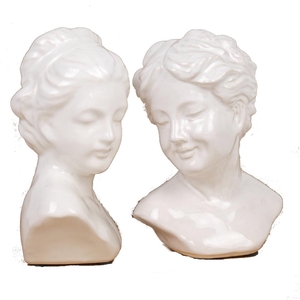 Bust Concr. S/2 H21cm White