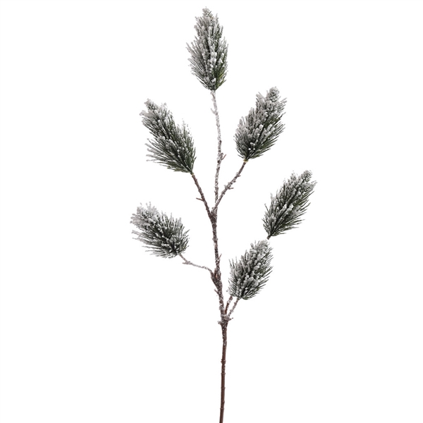 <h4>Large snowed pine spary 95cm grn\\white</h4>